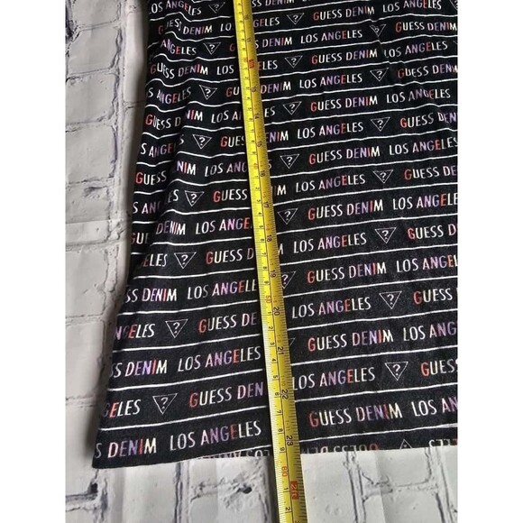 Guess Los Angeles Women’s T-Shirt Size S – Black Multi Logo Print Short Sleeve - Picture 3 of 7